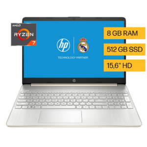 Notebook HP AMD Ryzen 7 15.6" 8GB 512GB SSD Windows 11 Home HD